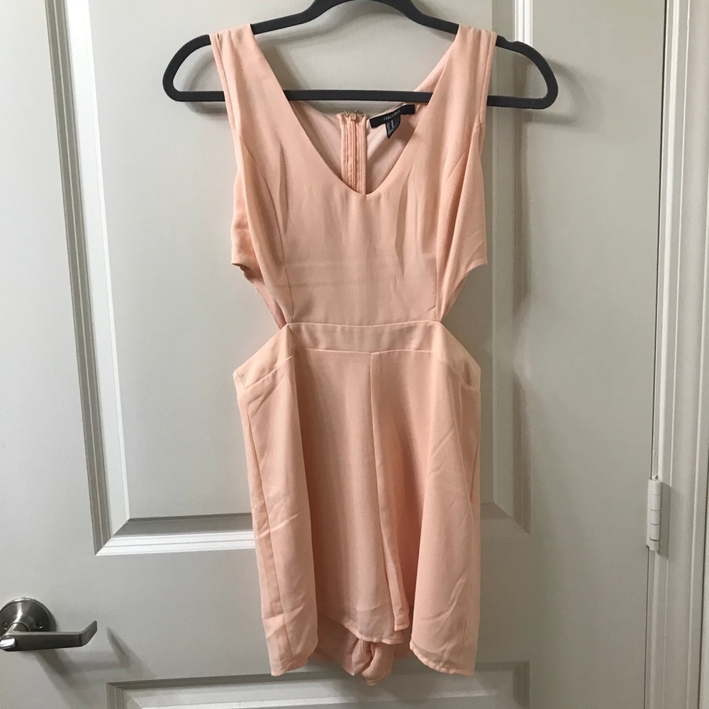 Forever 21 Pink Cutout Romper